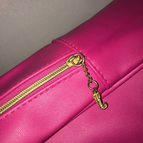 Juicy Couture Hot Pink Black Sequin Bling Backpack - Picture 12 of 16